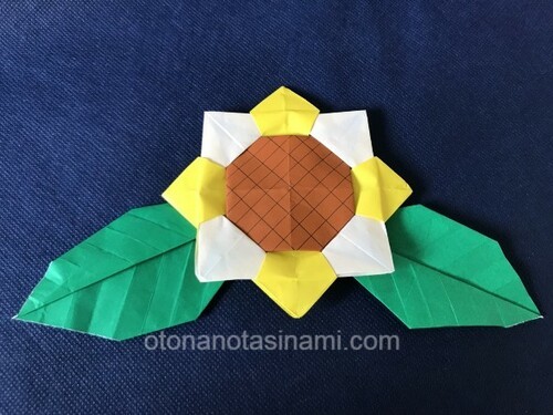 折り紙で夏のひまわり簡単な折り方 大人のたしなみ